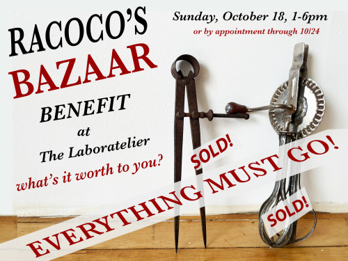 Racoco's Bazaar Benefit October 18 - What's it worth to you?