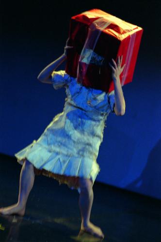 Rachel performing at a benefit for dance-theater company Loom