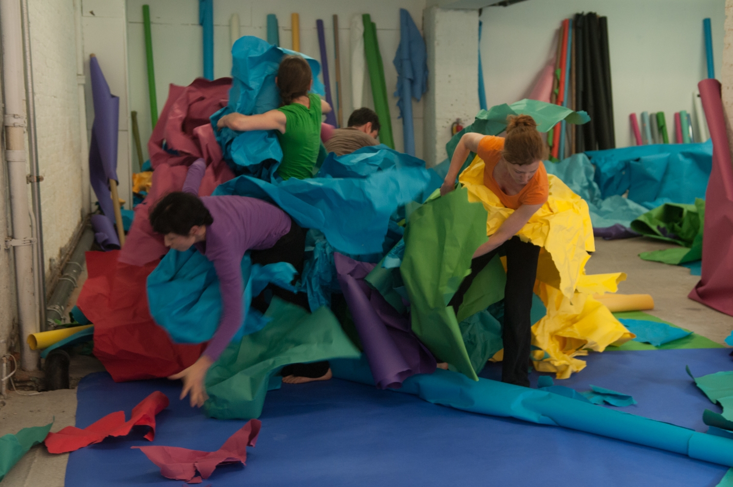 Pabo Ruvalcaba, Masumi Kishimoto, Stephanie Beck, Rachel Cohen in Chashama residency